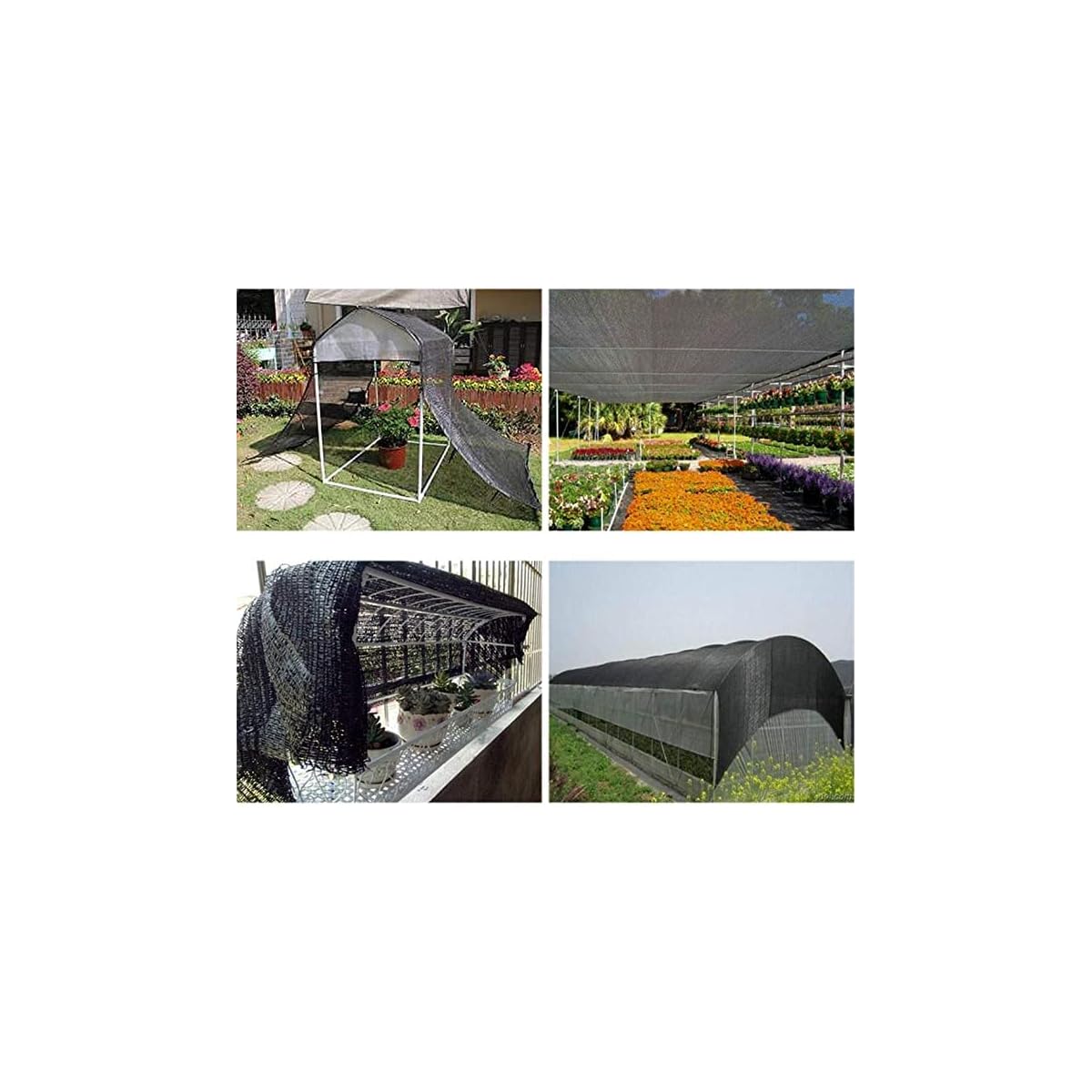 winemana 40% Black Shade Cloth, 20 x 30 FT Durable Mesh Tarp with Grommets, Resistant Garden Sun Shade Netting, Shading Antifreezing for Pergola, Greenhouse, Plants Growing, Chicken Coop - imagem de detalhe 5