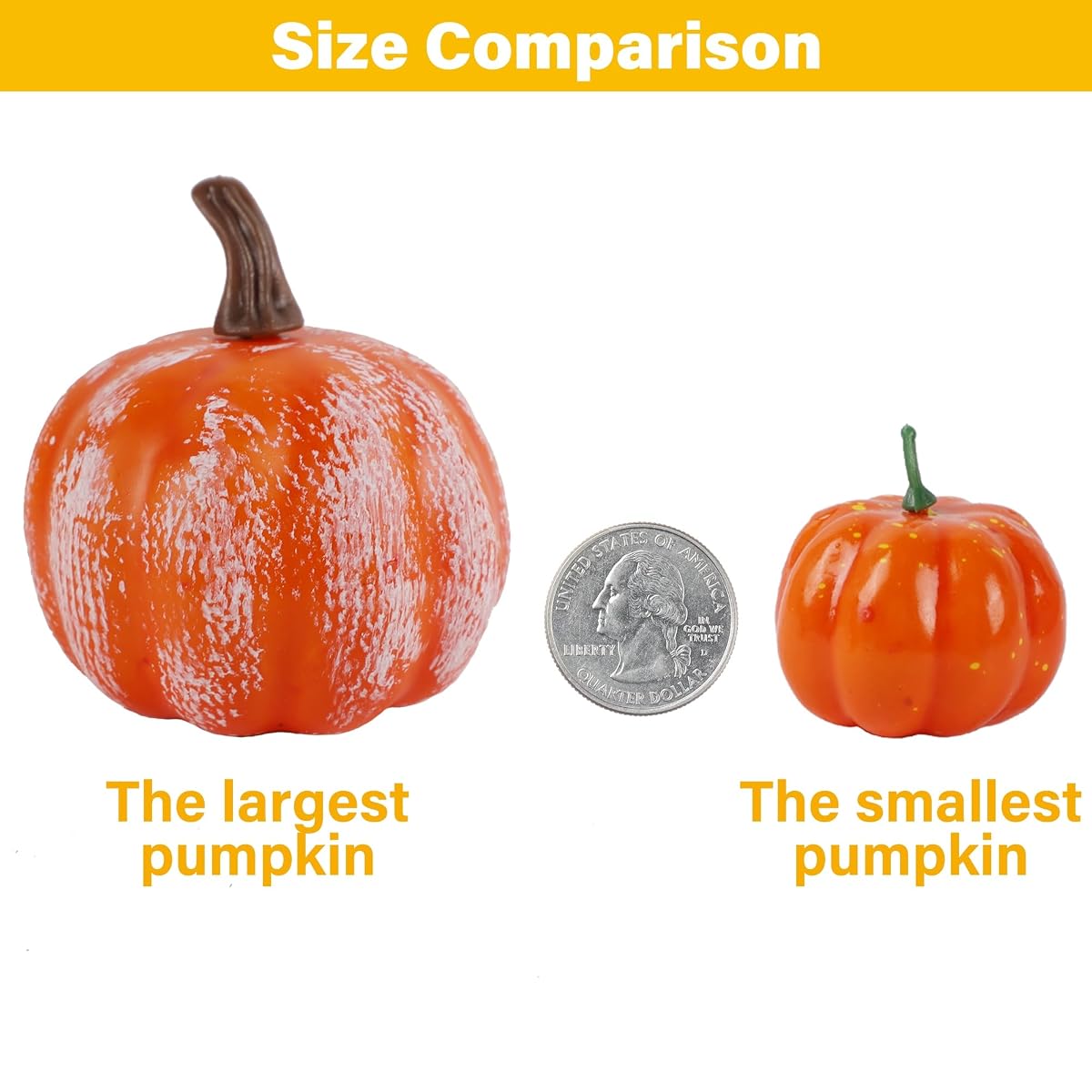 winemana Fall Decorations for Home Mini Pumpkins Gourds & Leaves Set - detail image 6
