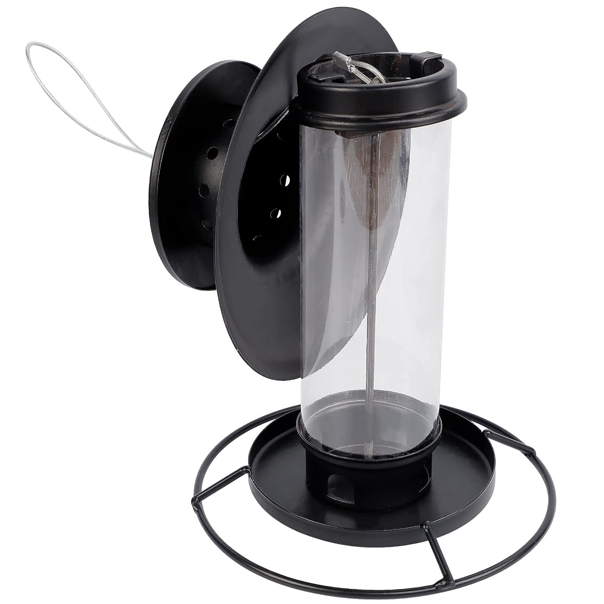 winemana Hanging Wild Bird Feeder, 1.2 lb Metal Shaped with Roof Outside Decoration, Perfect for Attracting Birds on Garden Yard - imagem de detalhe 3