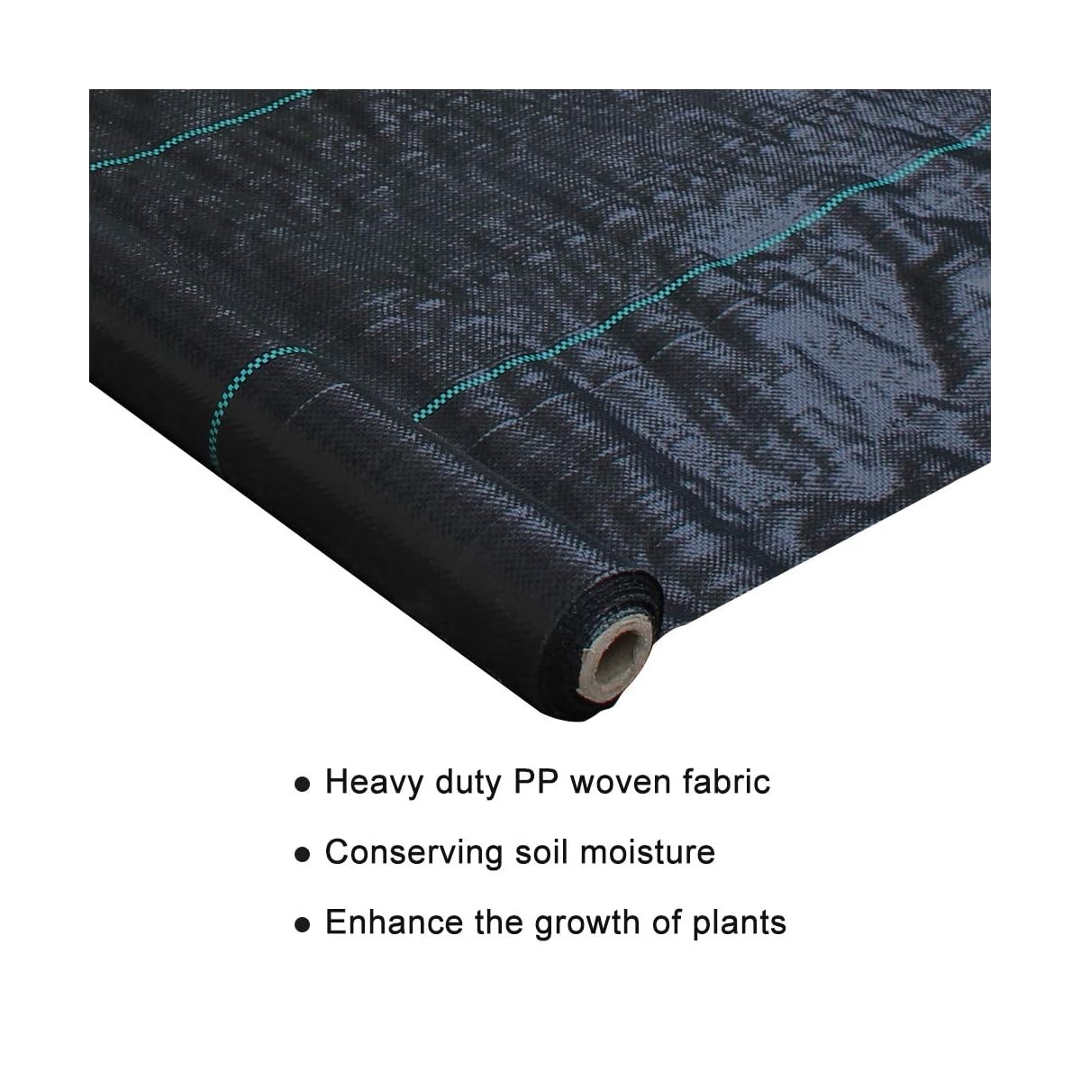 winemana 5 Ounce Weed Barrier Control Fabric Ground Cover Membrane, Professional Woven and Non-Woven Landscape Blocking Fabric, Eco-Friendly Blocker Fabric (3 FT x 100 FT) - imagen de detalle 1