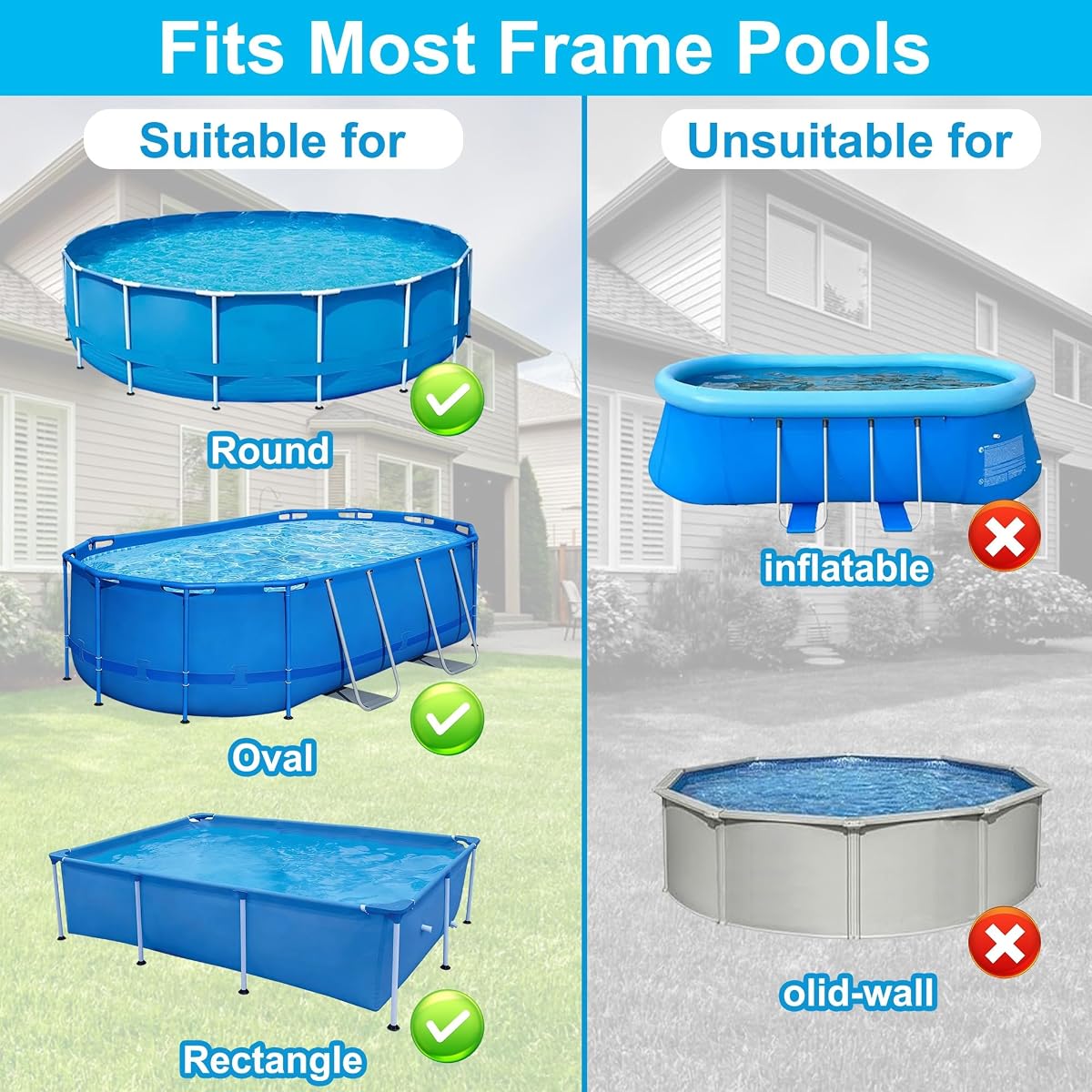 winemana Pool Bar for Above Ground Pool Swim Up Bar 38.4" x12" Adjustable Poolside Table Foldable Swimming Pool Shelf Fits Round Oval Rectangle Pools Clip-On Drink Table for Deck Patio, Grey - imagem de detalhe 4
