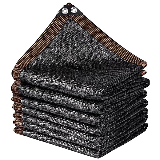 winemana Black Shade Cloth 90%, 30x50 FT Mesh Tarp - Garden Shade for Greenhouse, Patio, Vegetables, Plants Cover and Chicken Coops, Sunshade Net for Outdoor Protection with Reinforced Grommets
