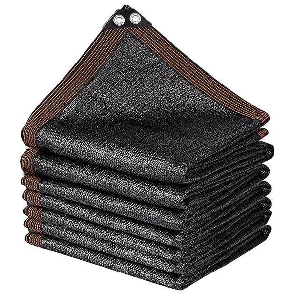 winemana Black Shade Cloth 90%, 30x50 FT Mesh Tarp - Garden Shade for Greenhouse, Patio, Vegetables, Plants Cover and Chicken Coops, Sunshade Net for Outdoor Protection with Reinforced Grommets