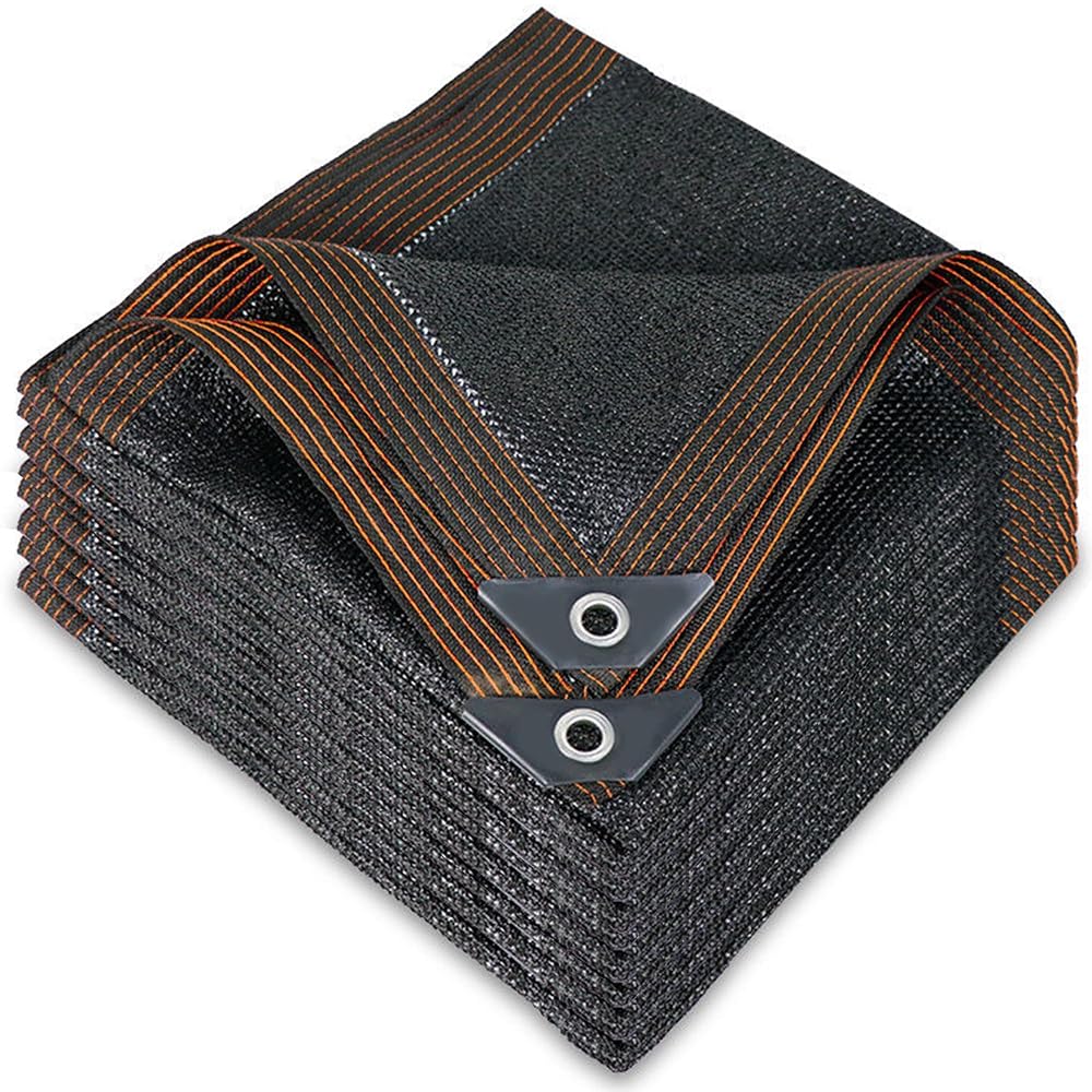 winemana 10x20 FT Garden Shade Cloth Black Mesh Tarp with Grommets