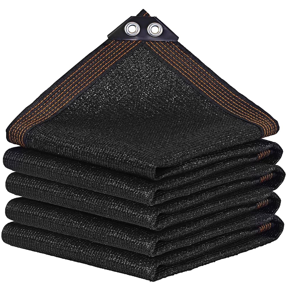 winemana Black Shade Cloth 40%, 8x10 FT Mesh Tarp - Garden Shade for Greenhouse, Patio, Vegetables, Plants Cover and Chicken Coops, Sun Shade Net for Outdoor Protection with Reinforced Grommets