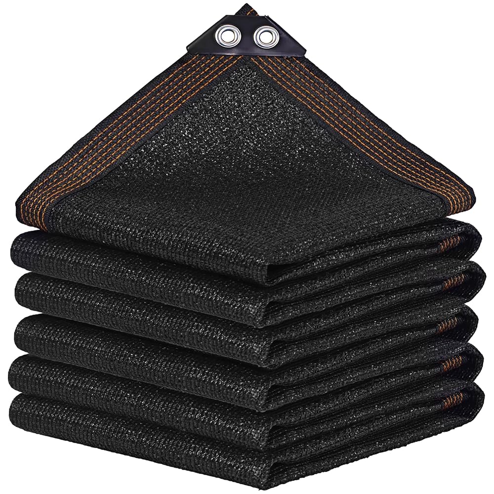 winemana Black Shade Cloth 40%, 8x20 FT Mesh Tarp - Garden Shade for Greenhouse, Patio, Vegetables, Plants Cover and Chicken Coops, Sun Shade Net for Outdoor Protection with Reinforced Grommets