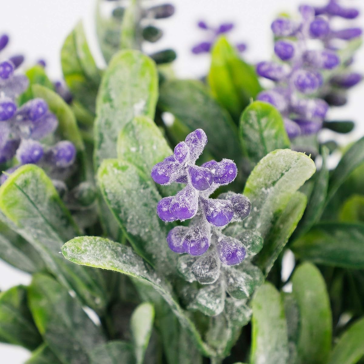 winemana Artificial Lavender Potted Plants, 9 X 8 X 3.8 in, Faux Flower Modern Farmhouse Decor, Country Decor, Plump Particles, Durable for Lawn Home Office Indoor Outdoor - 细节图 2