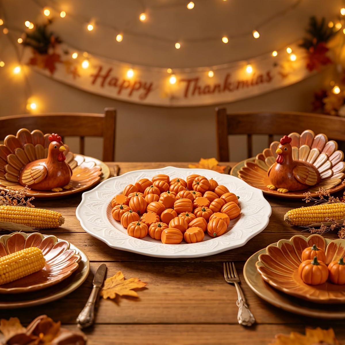 winemana 80Pcs Mini Pumpkins for Crafts, Fall Decorations for Home, Orange - 细节图 6