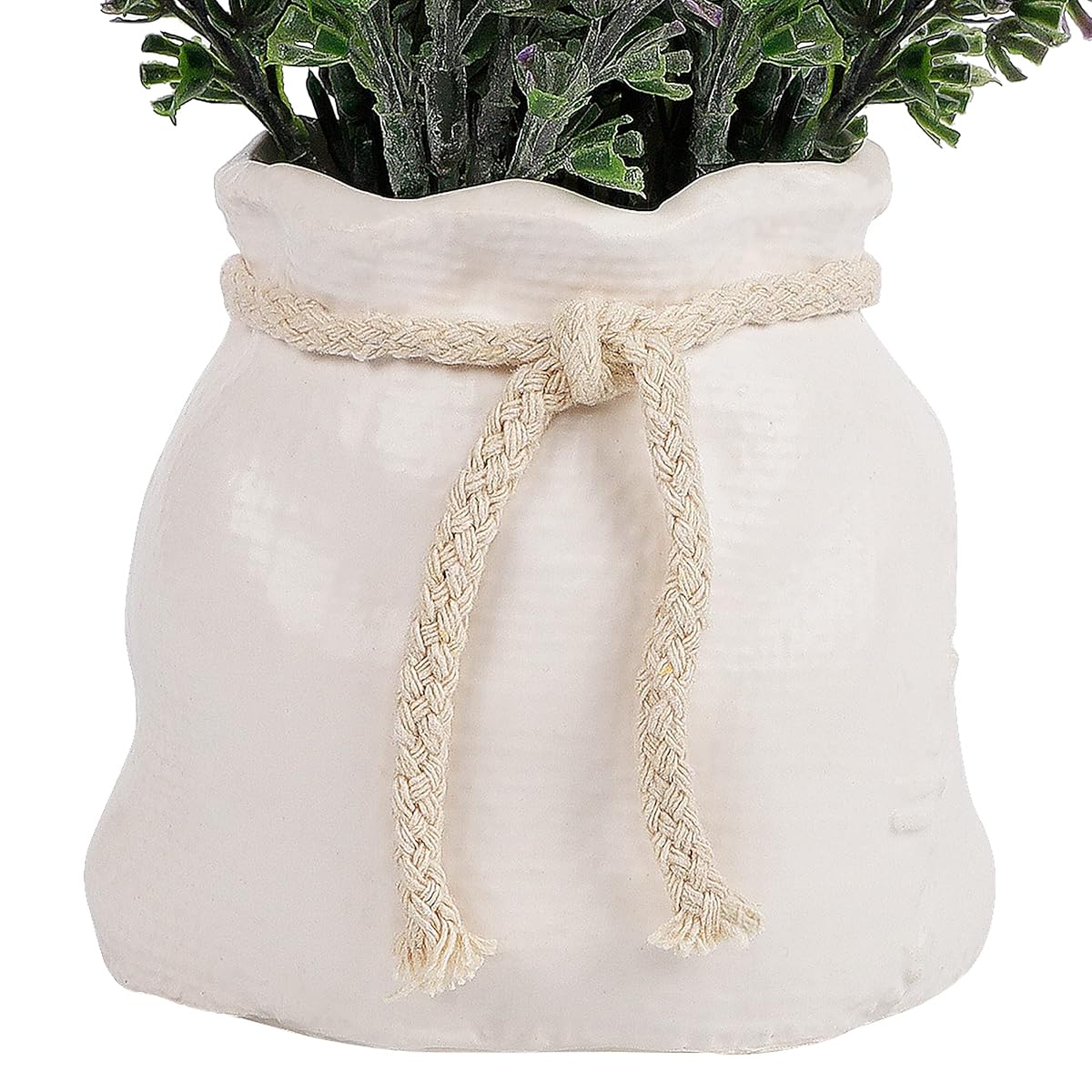 winemana Artificial Lavender Plant in Pot, 7.8" x 4" x 4" Purple Fake Flowers Table Décor for Bedroom Office Home Rustic Indoor Decoration (Light Purple) - imagem de detalhe 4