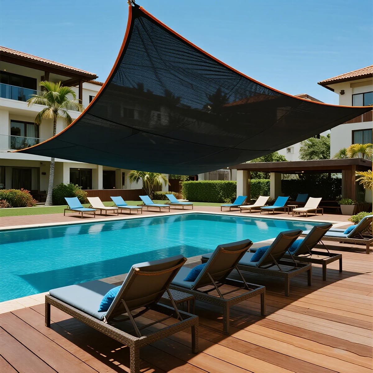 winemana 10x20ft Shade Cloth 90% UV Mesh Tarp Dog Kennel Cover Sun Shade - imagem de detalhe 4