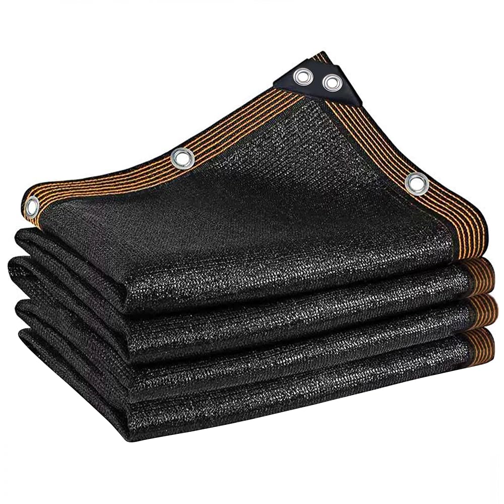 winemana 70% Black Shade Cloth, 6.6 x 10 FT Mesh Tarp with Grommets, Garden Sunblock Shade Cloth Shading Antifreezing for Plants Cover, Greenhouse, Barns Kennel, Patio, Tomatoes