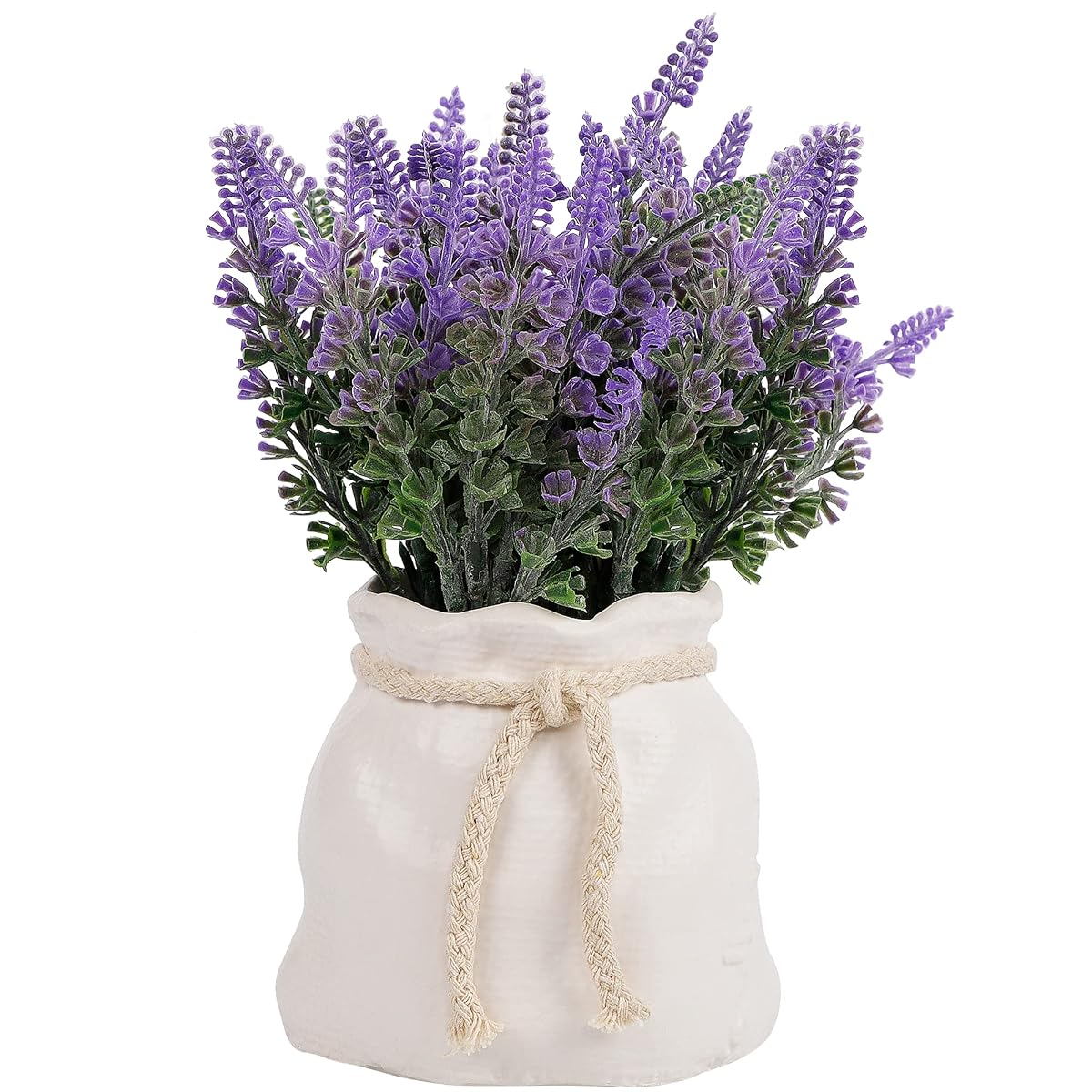 winemana Artificial Lavender Plant in Pot, 7.8" x 4" x 4" Purple Fake Flowers Table Décor for Bedroom Office Home Rustic Indoor Decoration (Light Purple) - imagem de detalhe 1