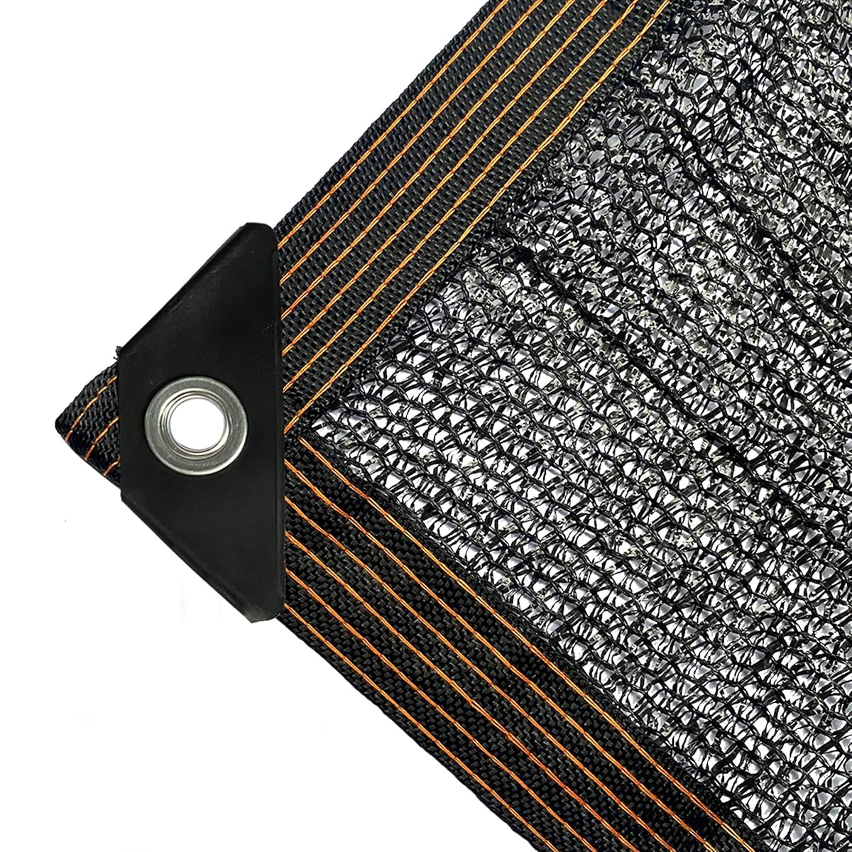 winemana 50% Black Shade Cloth, 8 x 20 FT Durable Mesh Tarp with Grommets, Garden Sunblock Shade Cloth Shading Antifreezing for Plants Cover, Greenhouse, Barns Kennel, Patio, Tomatoes - imagen de detalle 1