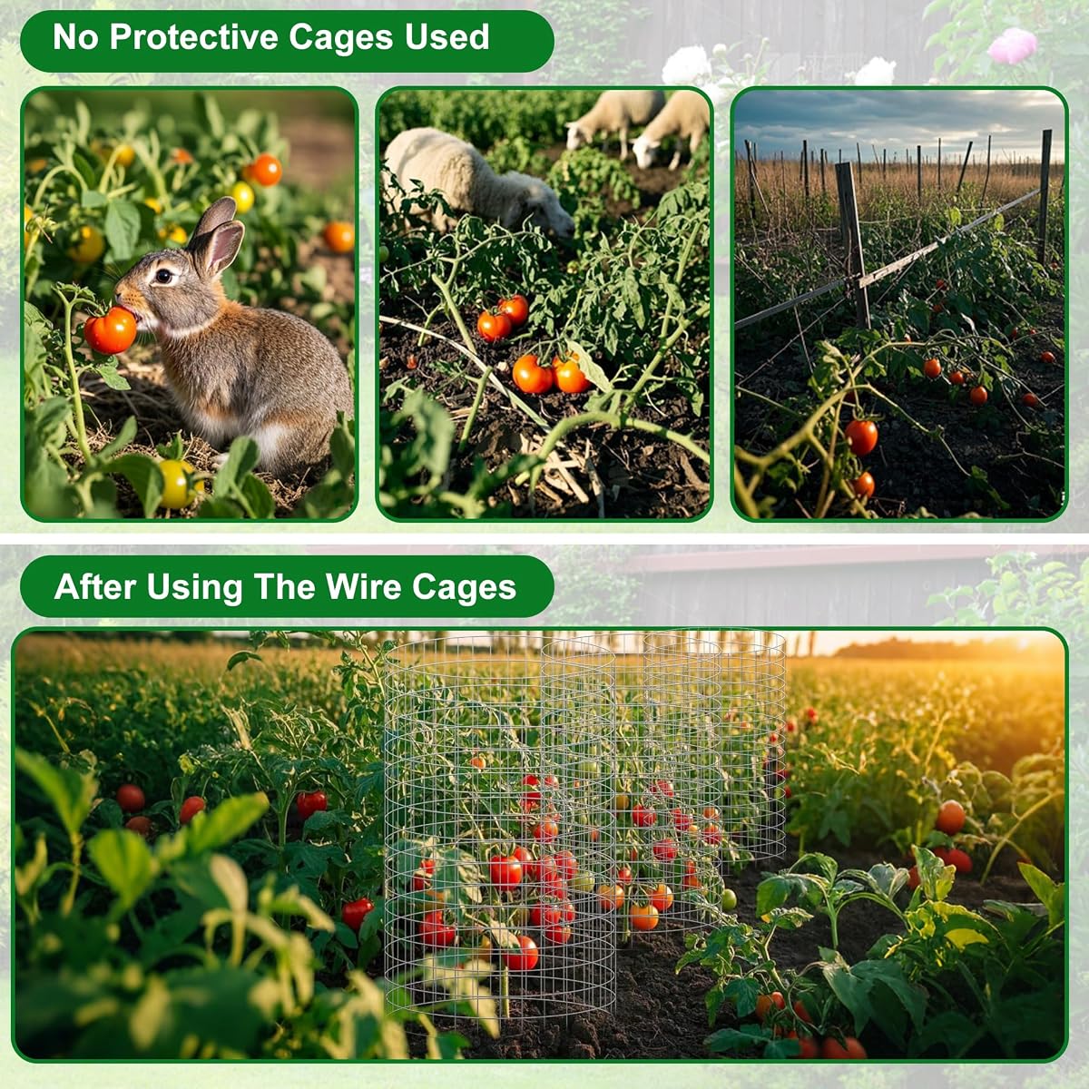 winemana 12 Set Plant Protectors from Animals, Plant Cages for Outdoor - imagem de detalhe 3
