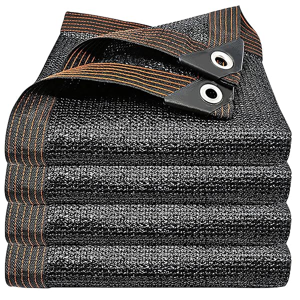 winemana 90% Shade Cloth, Dog Kennel Shade Cover, 6.5 x 10 FT Sturdy Durable Sunblock Shade Mesh Tarp with Grommets for Patio Plants Greenhouse Chicken Coop Porch