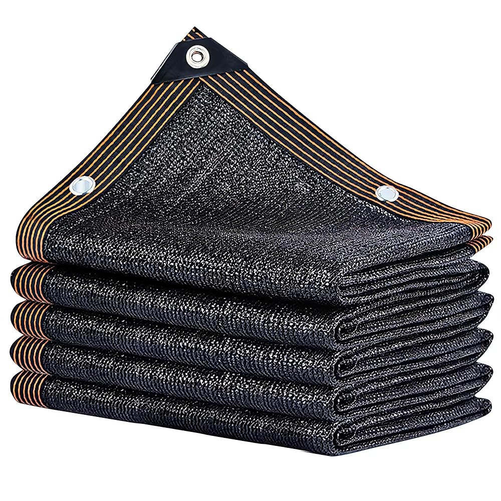 winemana 90% Shade Cloth, Dog Kennel Shade Cover, 6.6 x 16 FT Sturdy Durable Sunblock Shade Mesh Tarp with Grommets for Patio Plants Greenhouse Chicken Coop Porch