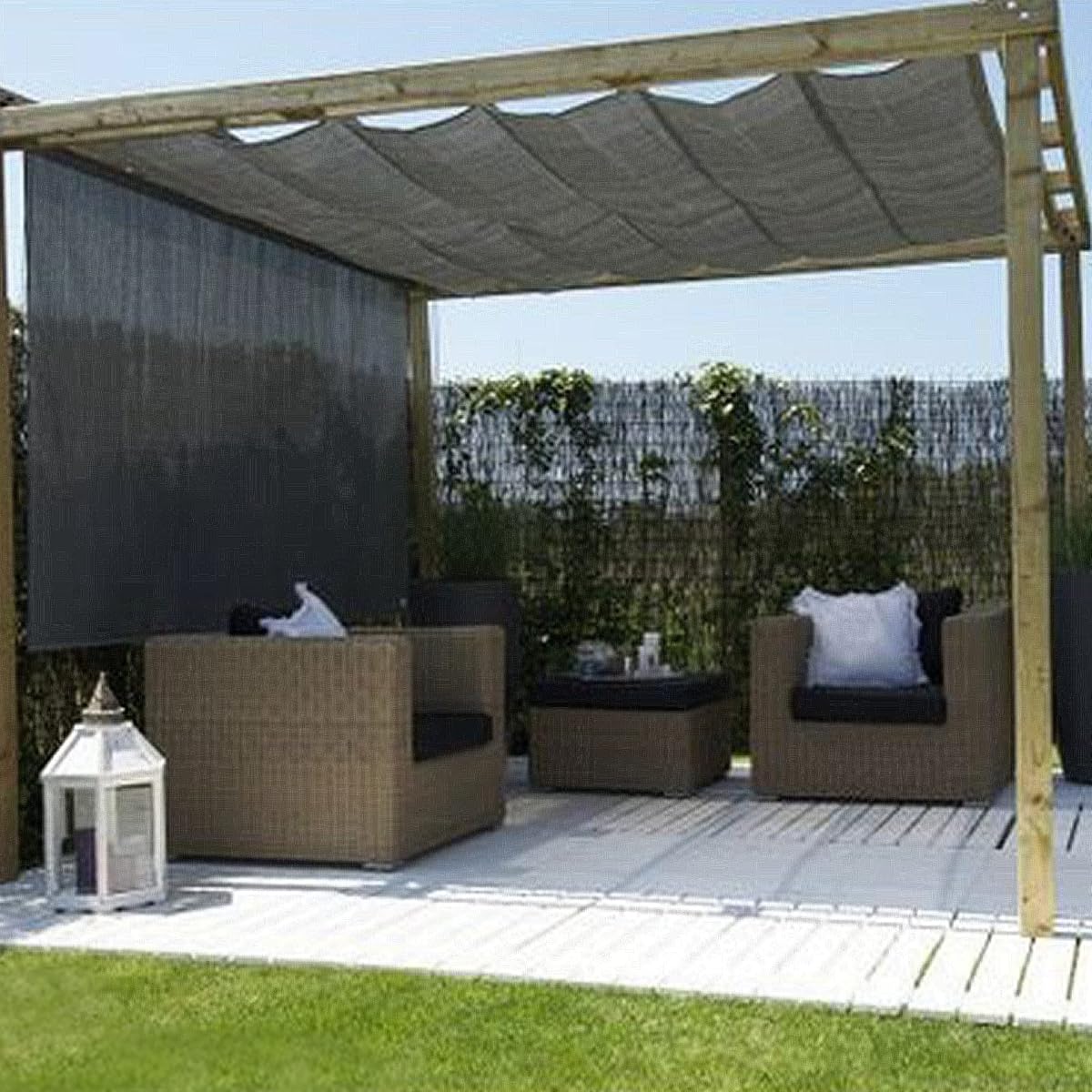 winemana 40% Black Shade Cloth, 20 x 48 FT Durable Mesh Tarp with Grommets, Resistant Garden Sun Shade Netting, Shading Antifreezing for Pergola, Greenhouse, Plants Growing, Chicken Coop - imagem de detalhe 6