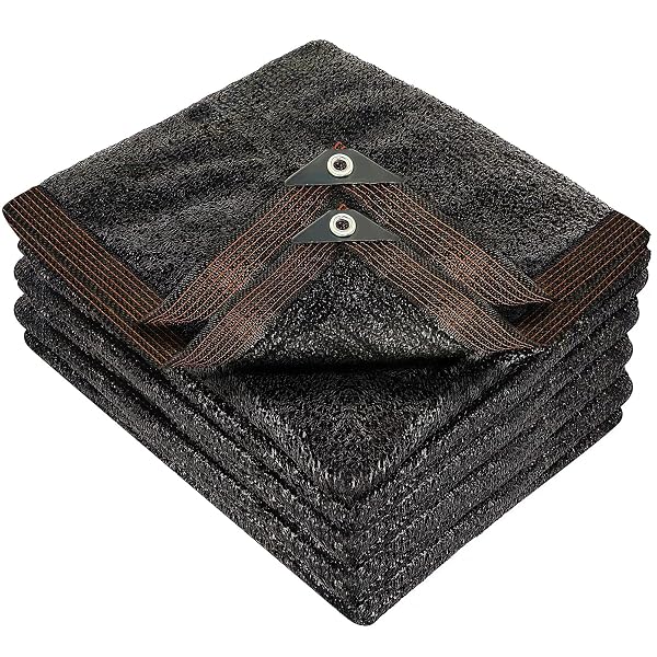 winemana 50% Black Shade Cloth, 14 x 20 FT Durable Mesh Tarp with Grommets, Garden Sunblock Shade Cloth Shading Antifreezing for Plants Cover, Greenhouse, Barns Kennel, Patio, Tomatoes