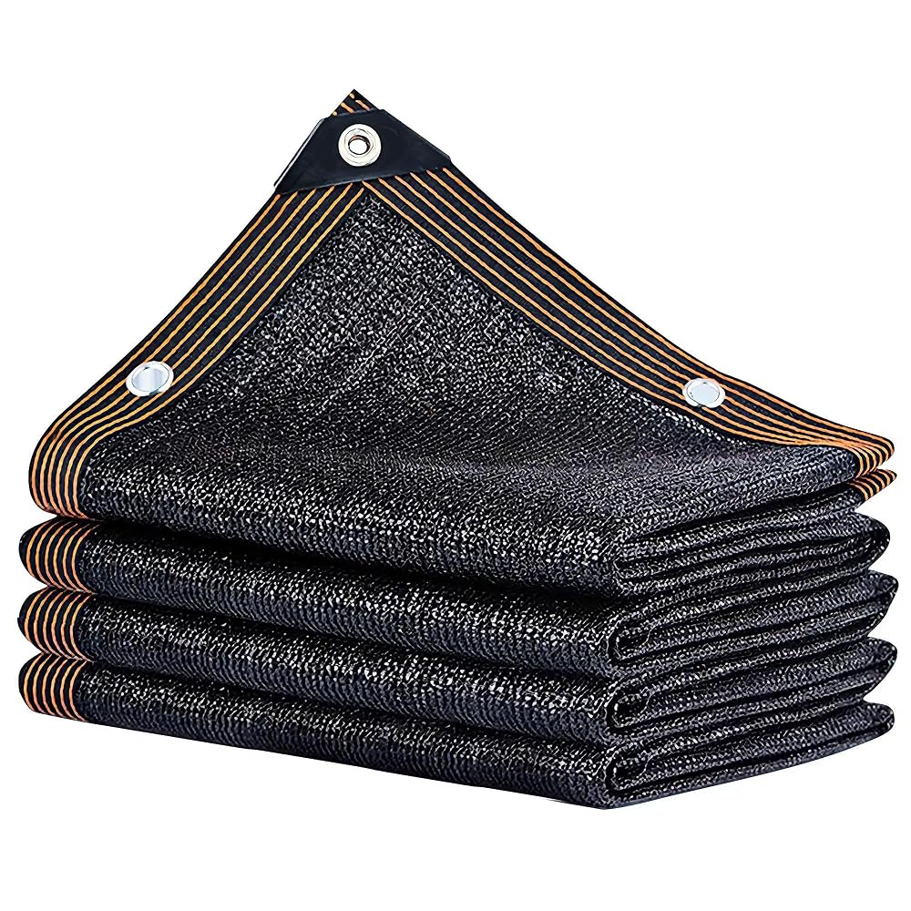 winemana 40% Black Shade Cloth, 6.6 x 10 FT Mesh Tarp with Grommets, Garden Sunblock Shade Cloth Shading Antifreezing for Plants Cover, Greenhouse, Barns Kennel, Patio, Tomatoes