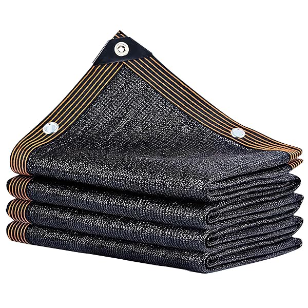 winemana 40% Black Shade Cloth, 6.6 x 10 FT Mesh Tarp with Grommets, Garden Sunblock Shade Cloth Shading Antifreezing for Plants Cover, Greenhouse, Barns Kennel, Patio, Tomatoes