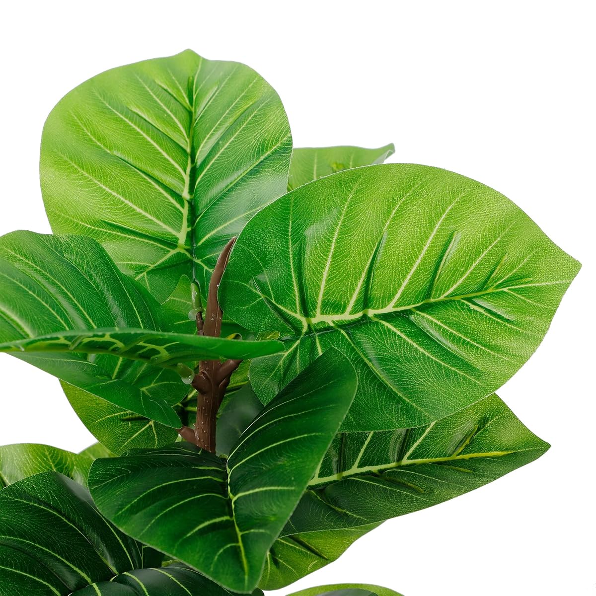 winemana Artificial Palm Plants 17" Large Faux Turtle Leaf in Pots, Fake Tropical Monstera Imitation Greenery for Home Kitchen Party Flowers Arrangement Indoor Decorations - imagem de detalhe 3